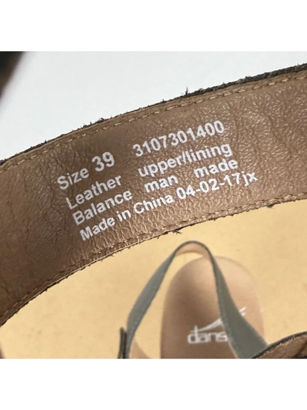 Dansko Dawson Heeled Sandals Womens 9 EU 39 Metallic Old Gold Ankle Strap